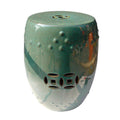 Teal Ceramic Garden Stool P694