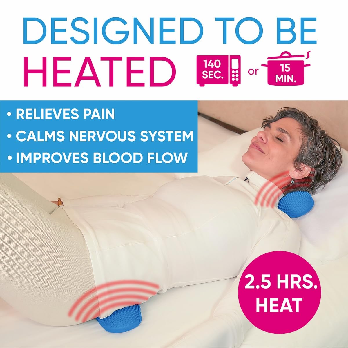 Heatable Full Body Massage Pad with Heat, Pack of 2 E536877