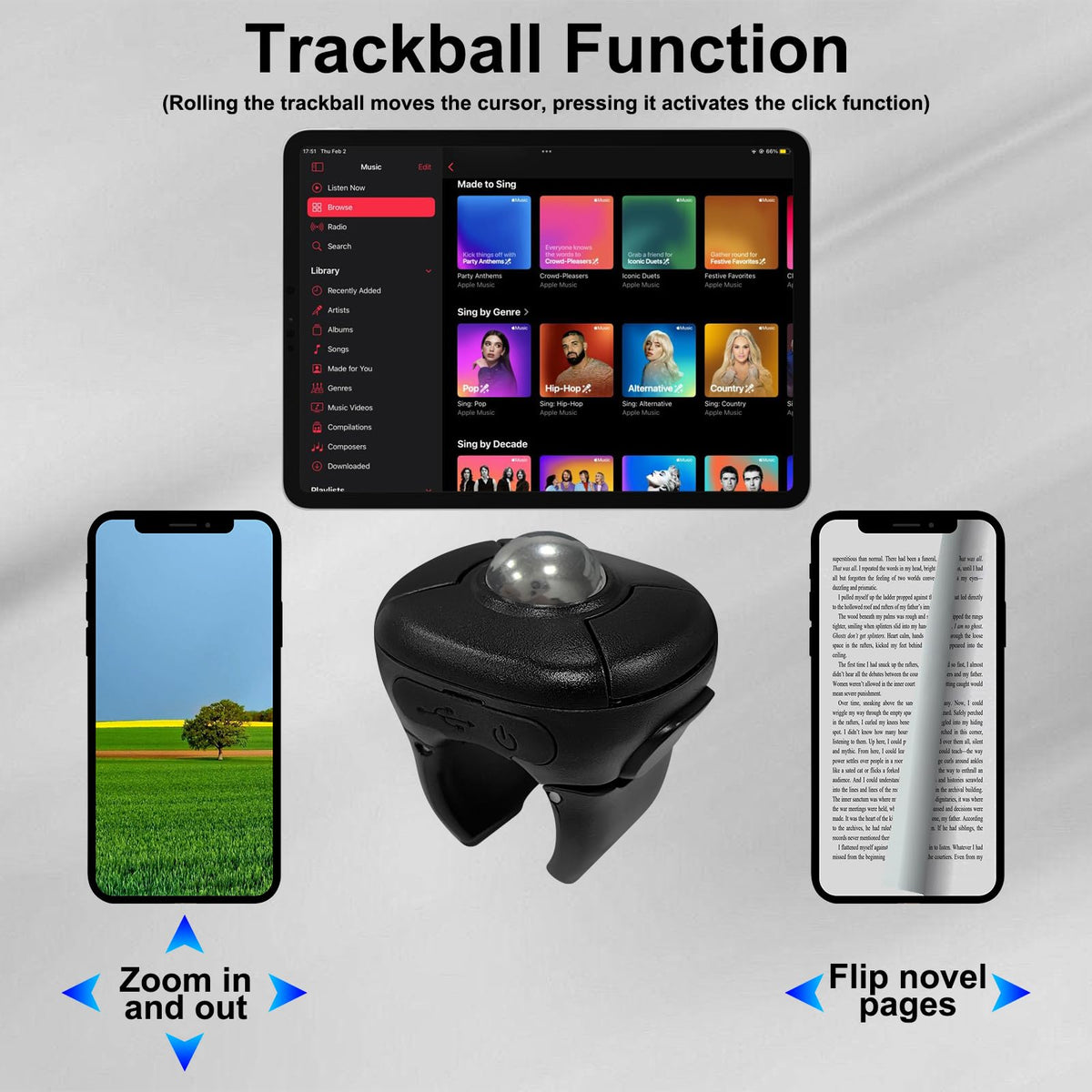 Wireless Trackball Mouse C831265
