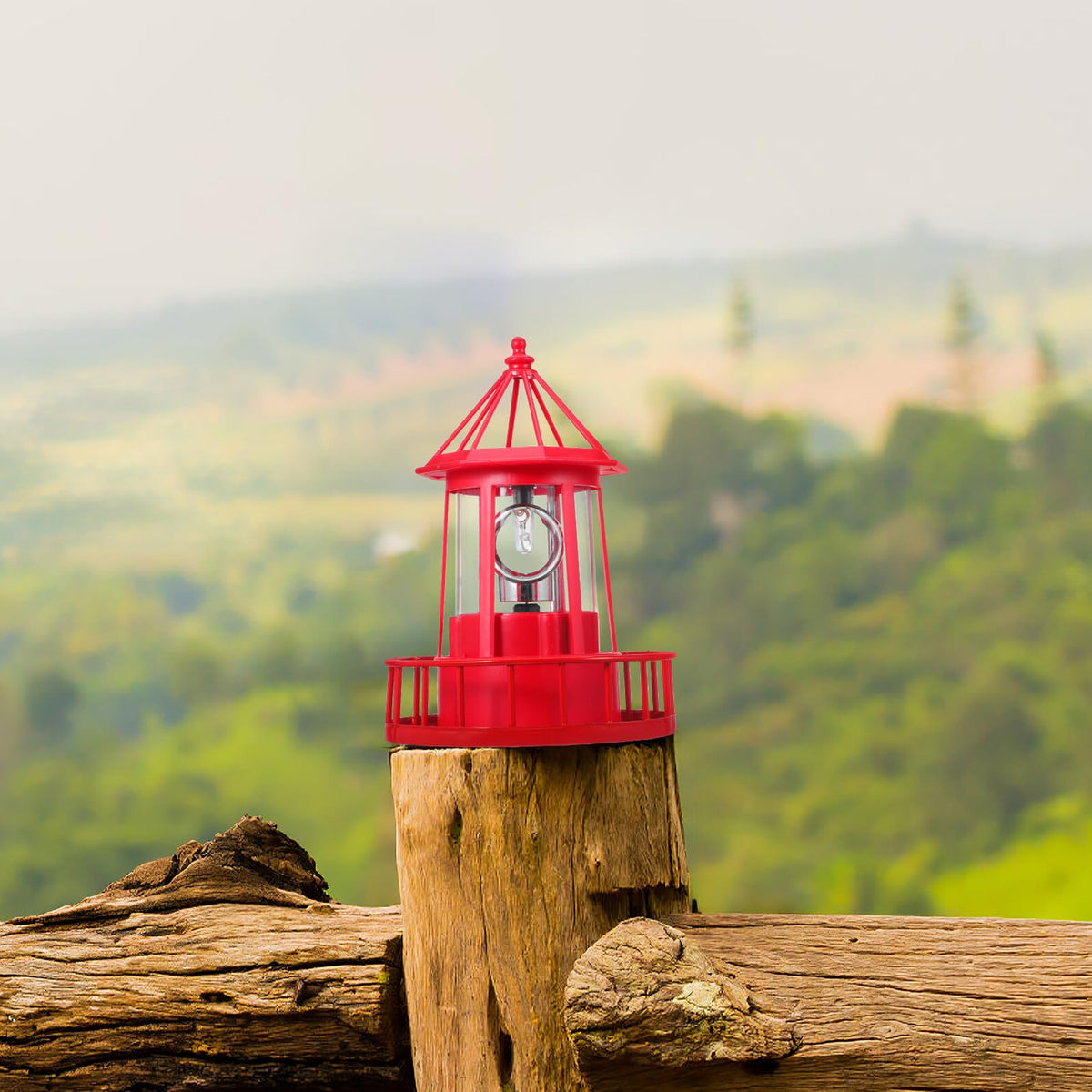 Solar Rotating Lighthouse Landscape Light P675777