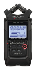 4-Track Portable Recorder, All Black, Stereo Microphones, 2 XLR/ ¼“ Combo Inputs, Battery Powered S835