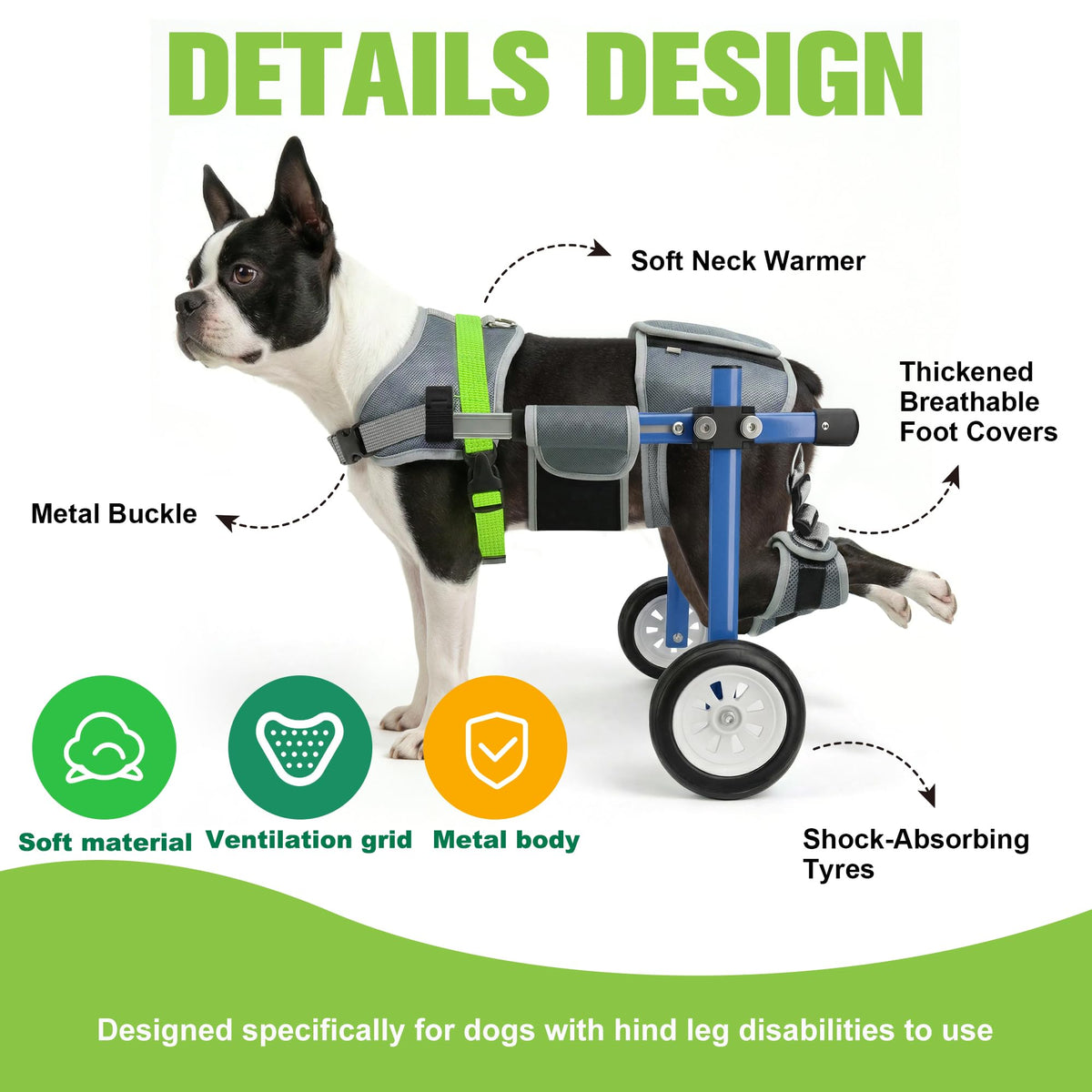 Adjustable Dog Wheelchair for Back Legs C193