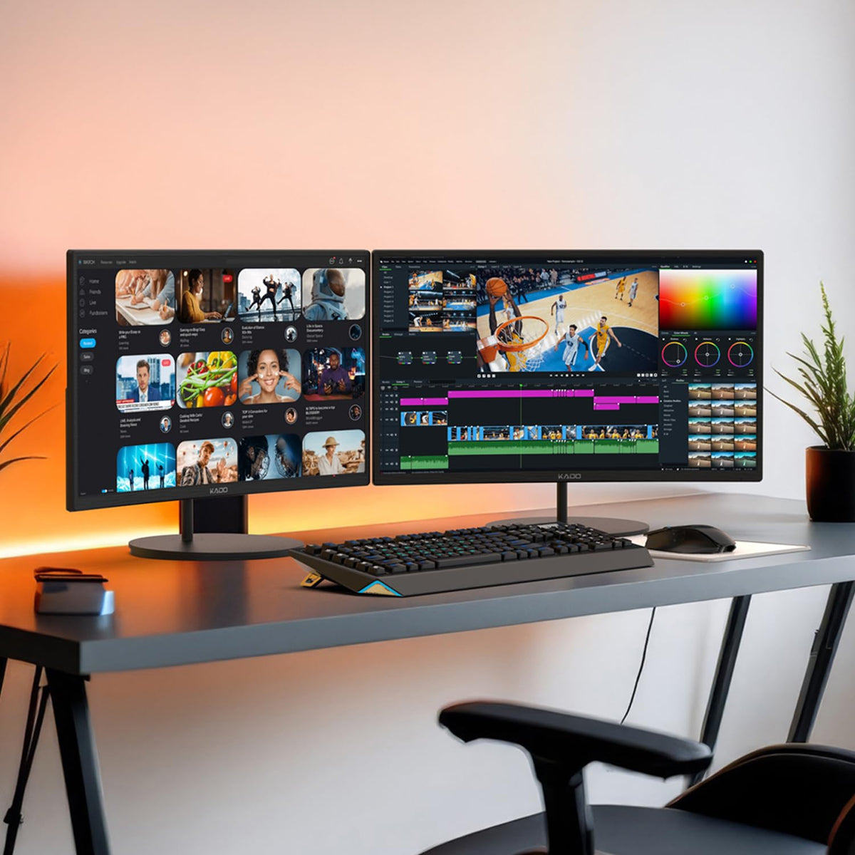 24" Curved 75Hz Computer Monitor 2-Pack Z321