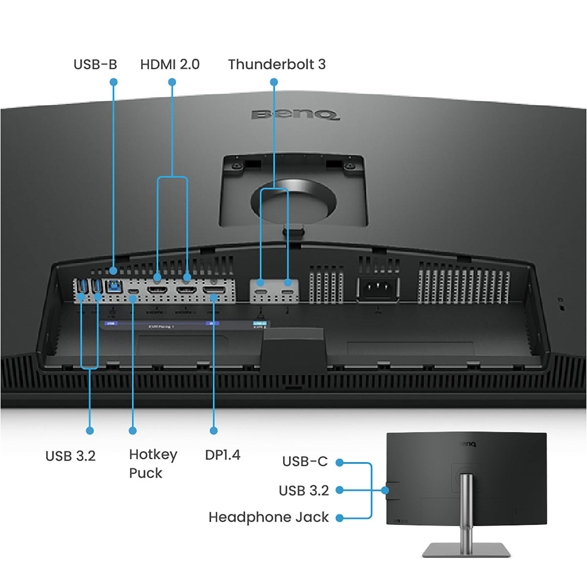 32 Inch 4K IPS Black UHD Thunderbolt Monitor U31121