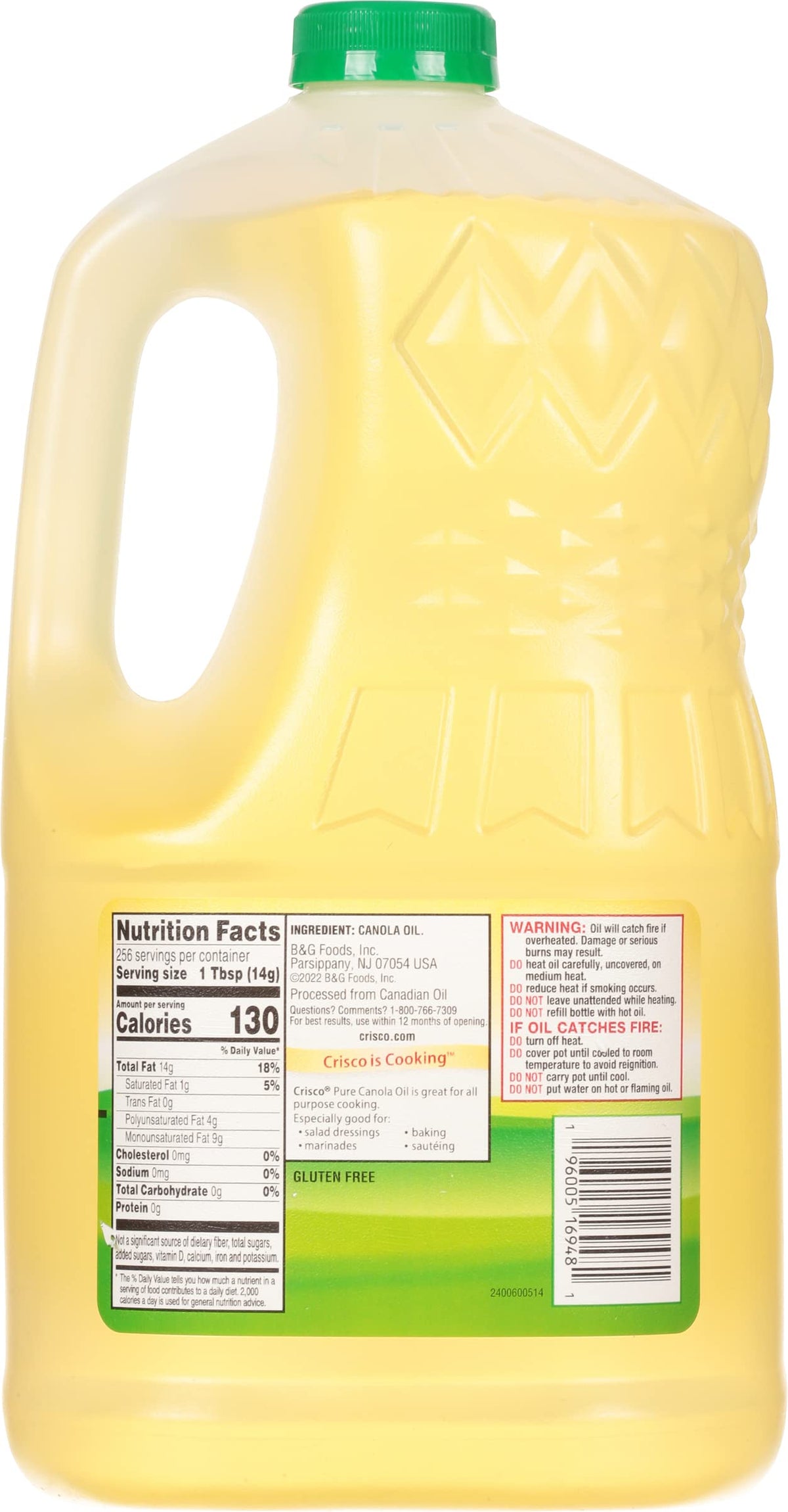 Canola Oil 1 Gallon Pack of 2 S450