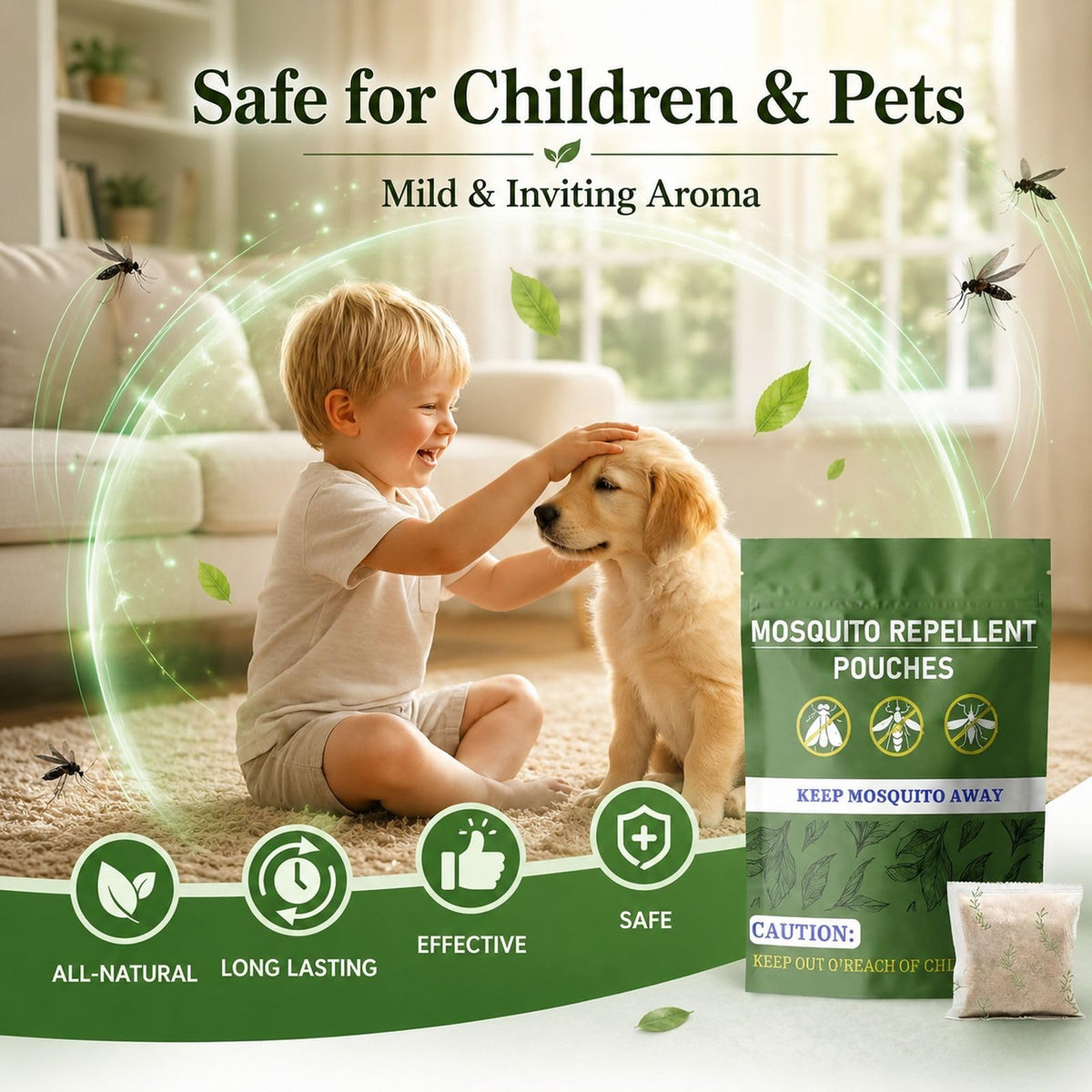 Natural Mosquito Repellent 10 Pouch C246802