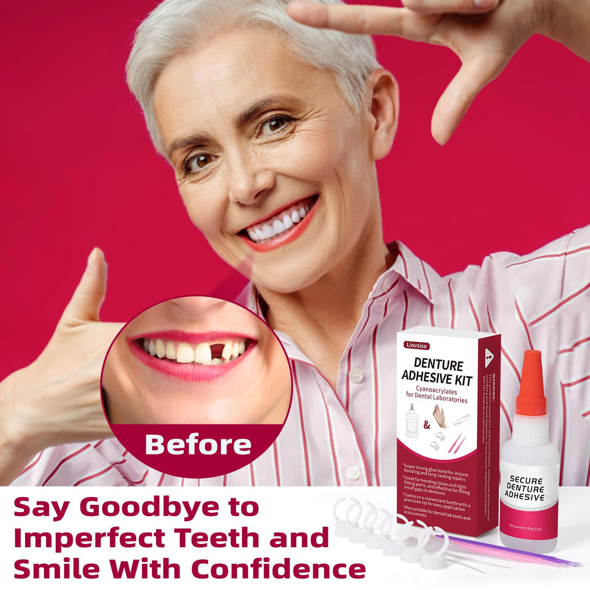 Dental Lab Instant Bonding Dental Glue 1oz F670130