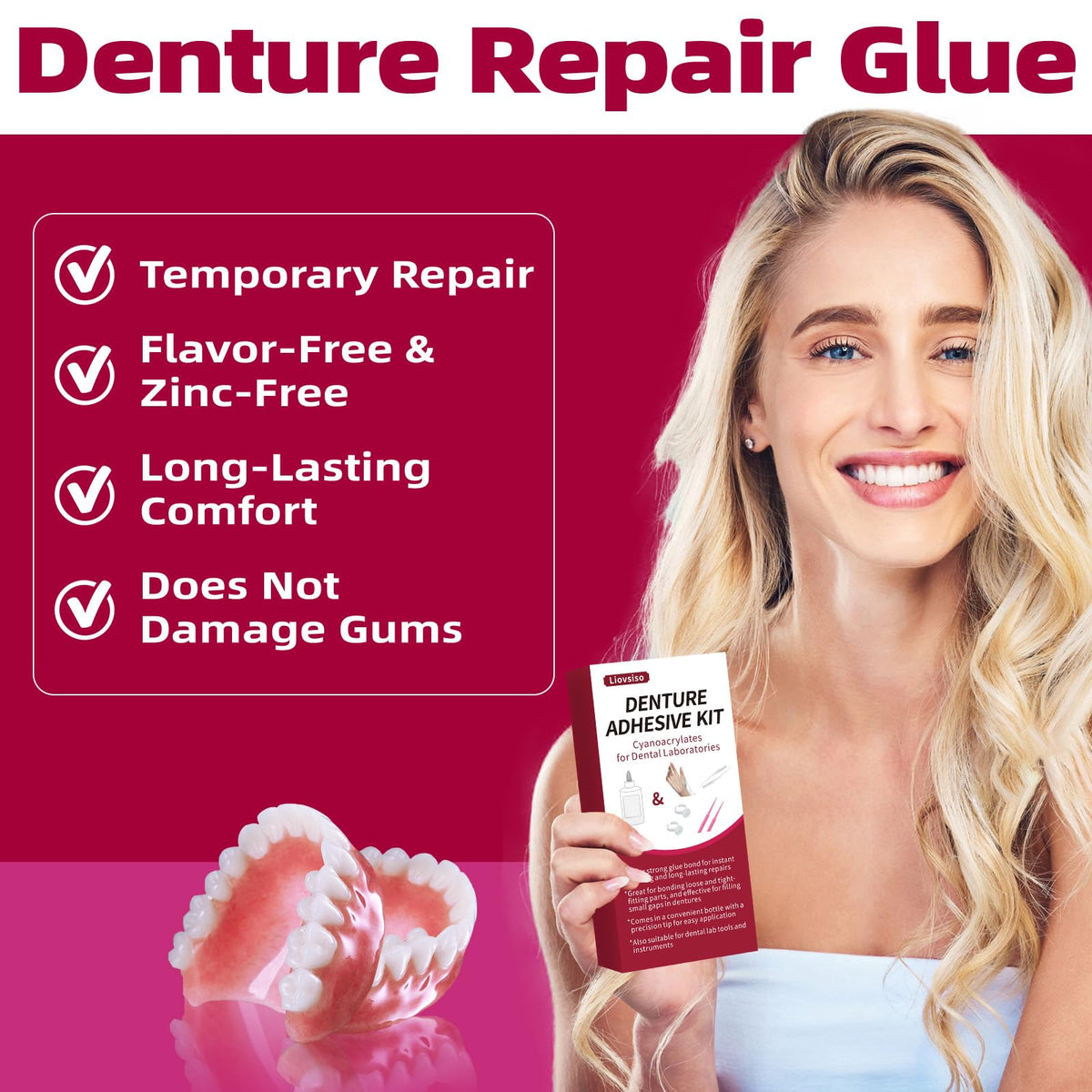 Dental Lab Instant Bonding Dental Glue 1oz F670130