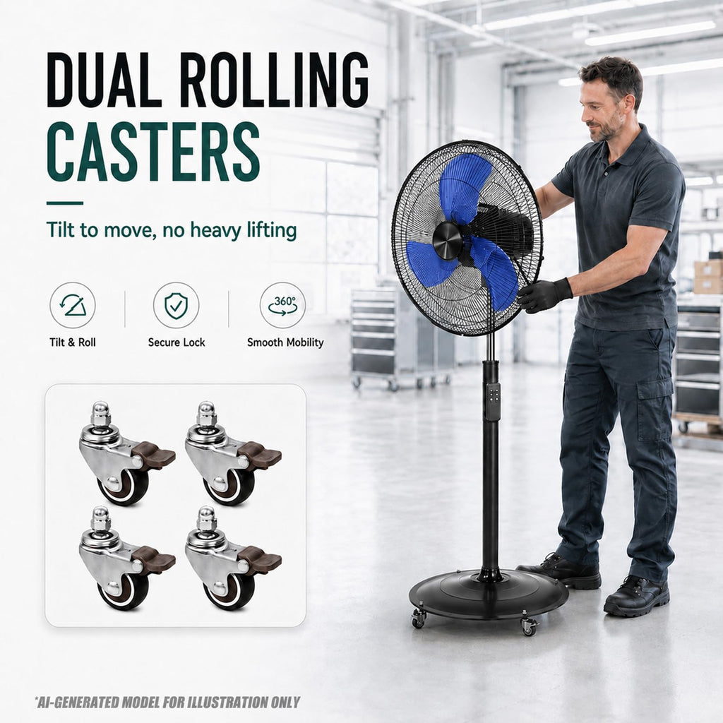 20 Inch Oscillating Pedestal Fan with Remote Control G270222