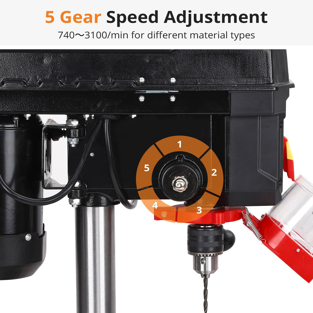 8 Inch 2.5A Benchtop Drill Press with 5 Speed Adjustable J78926