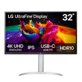 32-inch 4K UHD IPS Computer Monitor with Built-in Speaker, White B123813