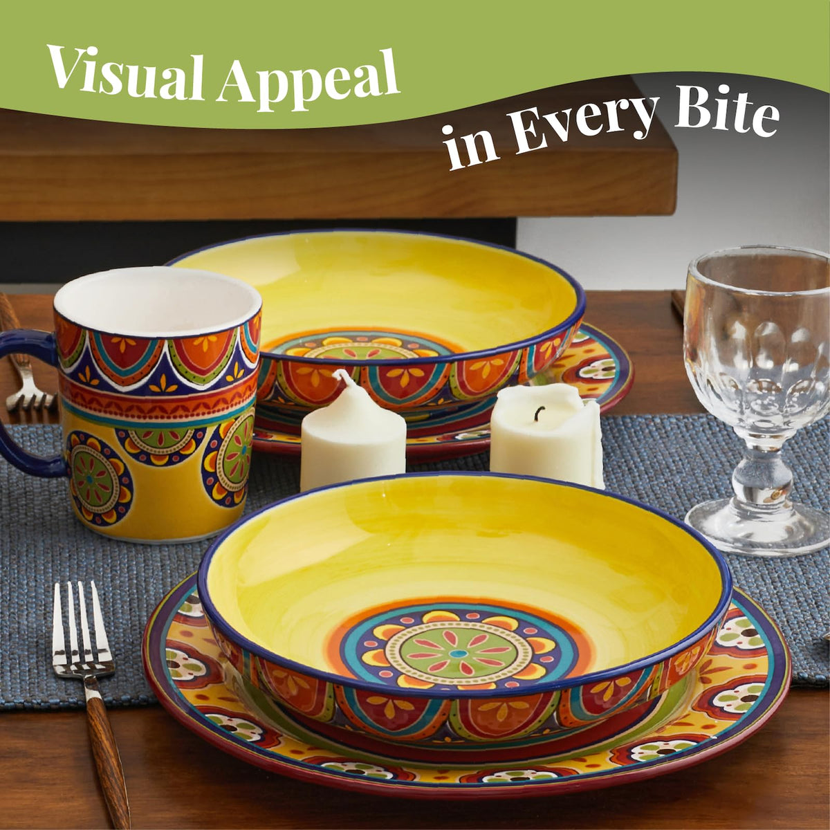 Ceramic Pasta Bowls Set of 4 O97180