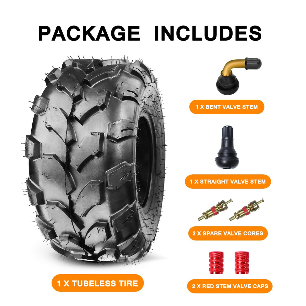 19x7-8 Tubeless Tire 1 Pack J50830