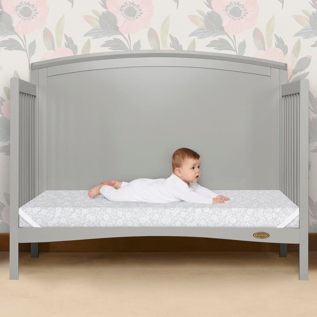 Grey Dual-Sided Crib and Toddler Bed Mattress Z8870