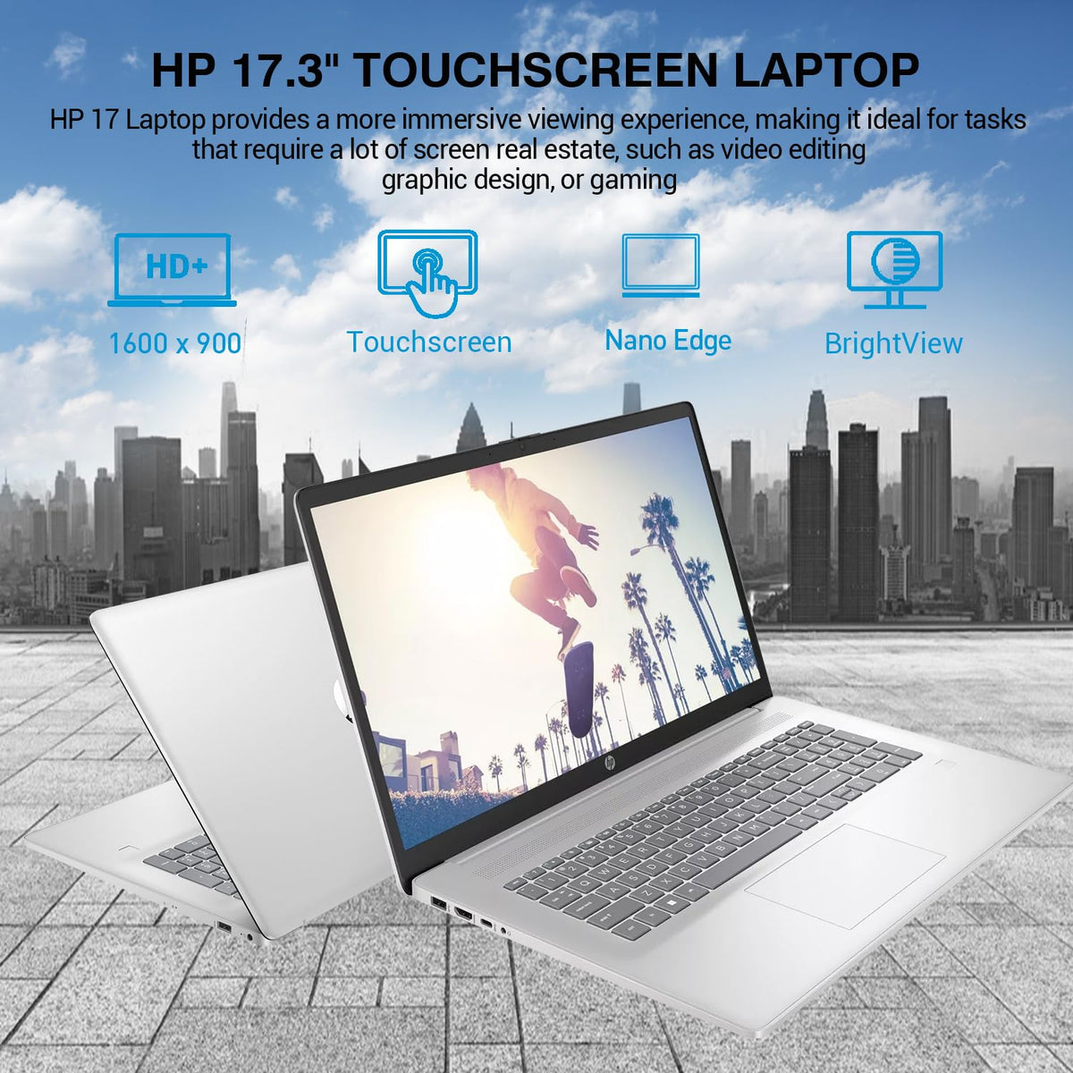 17.3 Inch Touchscreen Laptop Intel i7 Windows 11 Pro 64GB RAM 2TB SSD Z9258