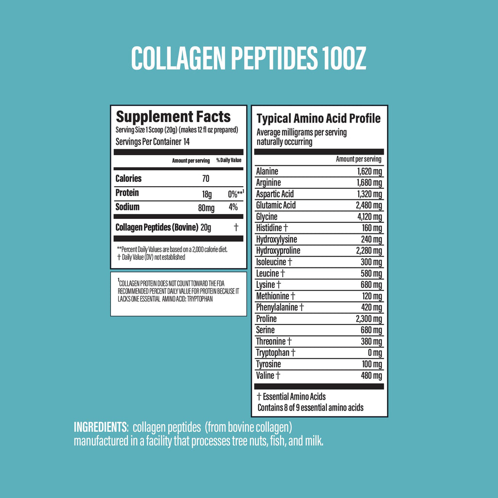 Unflavored Collagen Peptides Powder 10oz Q53019
