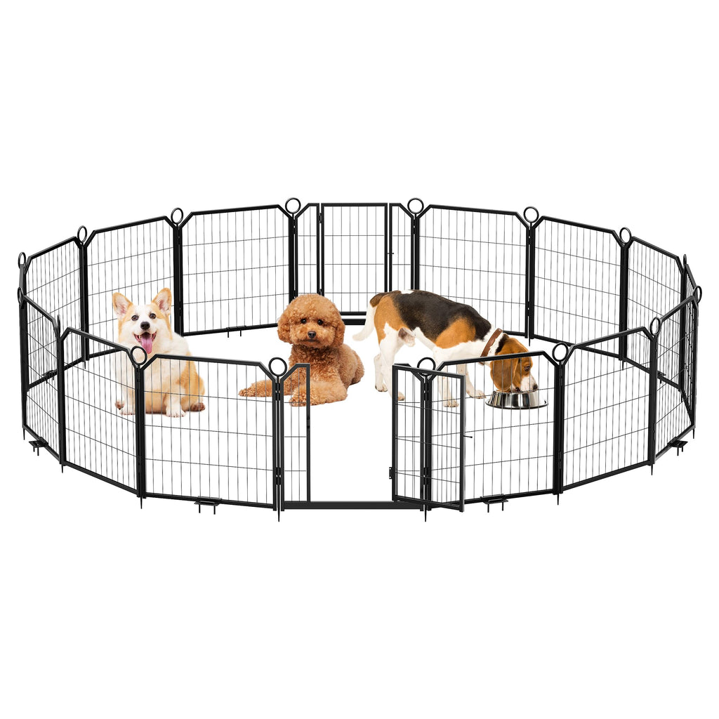 32 Inch 16 Panel Metal Dog Playpen D82212