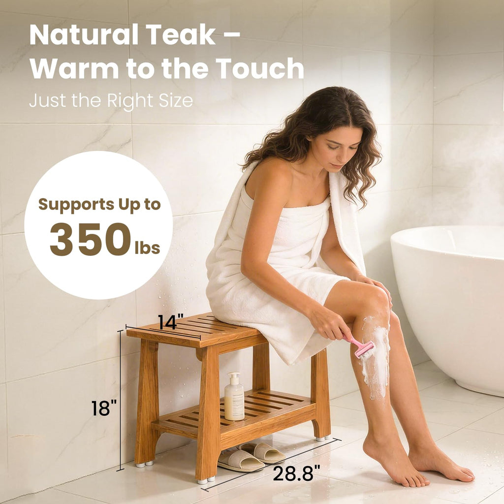 30" Teak Shower Bench I290
