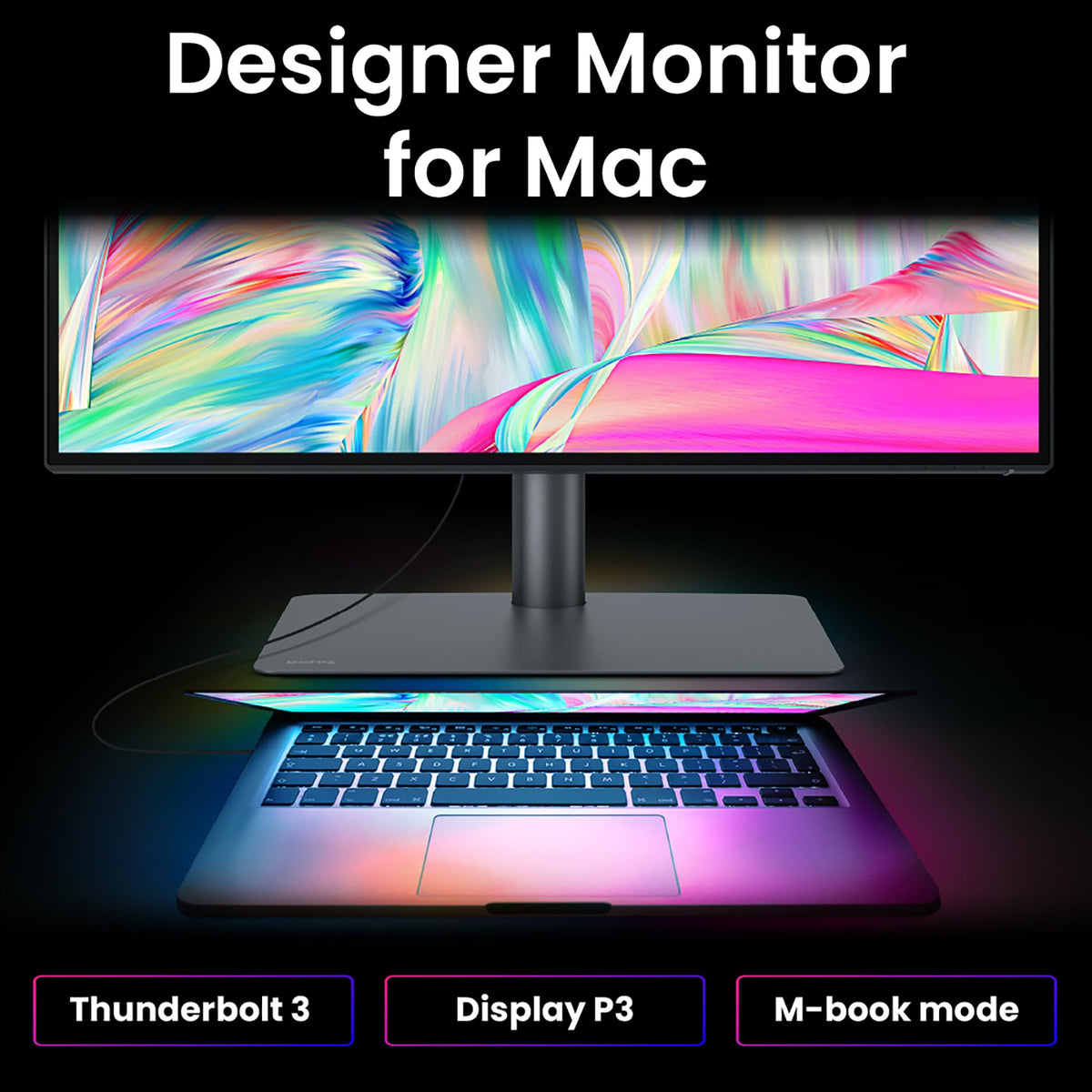 32 Inch 4K IPS Black UHD Thunderbolt Monitor U31121