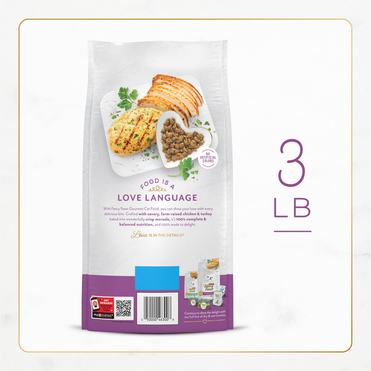 Chicken & Turkey Dry Cat Food 3lb Bag K75012