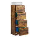 4 Drawer Wood File Cabinet Y73992