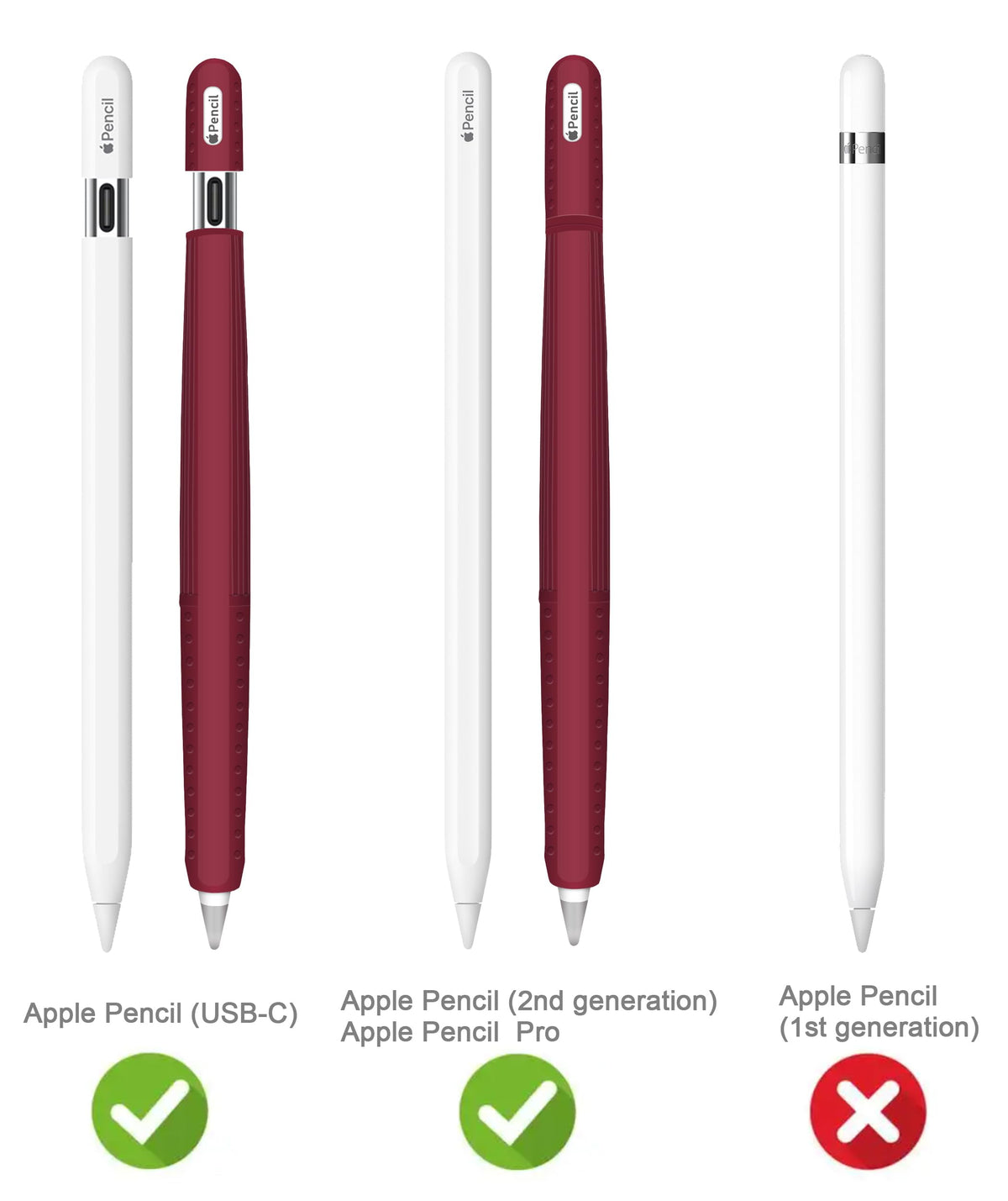 Brown Protective Cover Case Skin for Apple Pencil B103