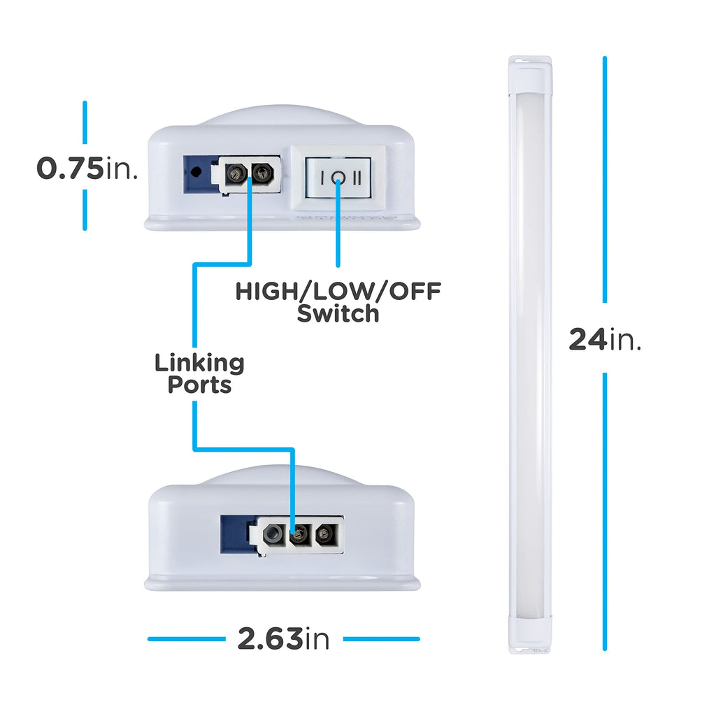 24 Inch Plug In Under Cabinet Light V27005