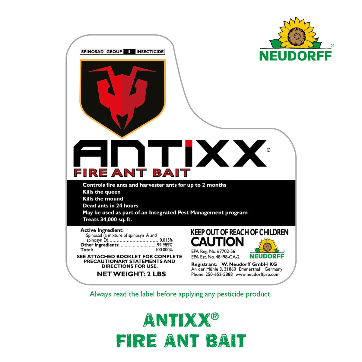 Fire Ant Bait 2 LBS J223