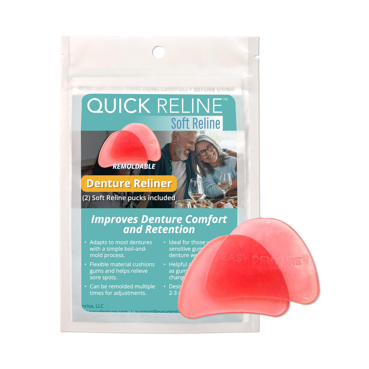 Soft Reline Denture Reliner Kit for Full & Partial Dentures U279500