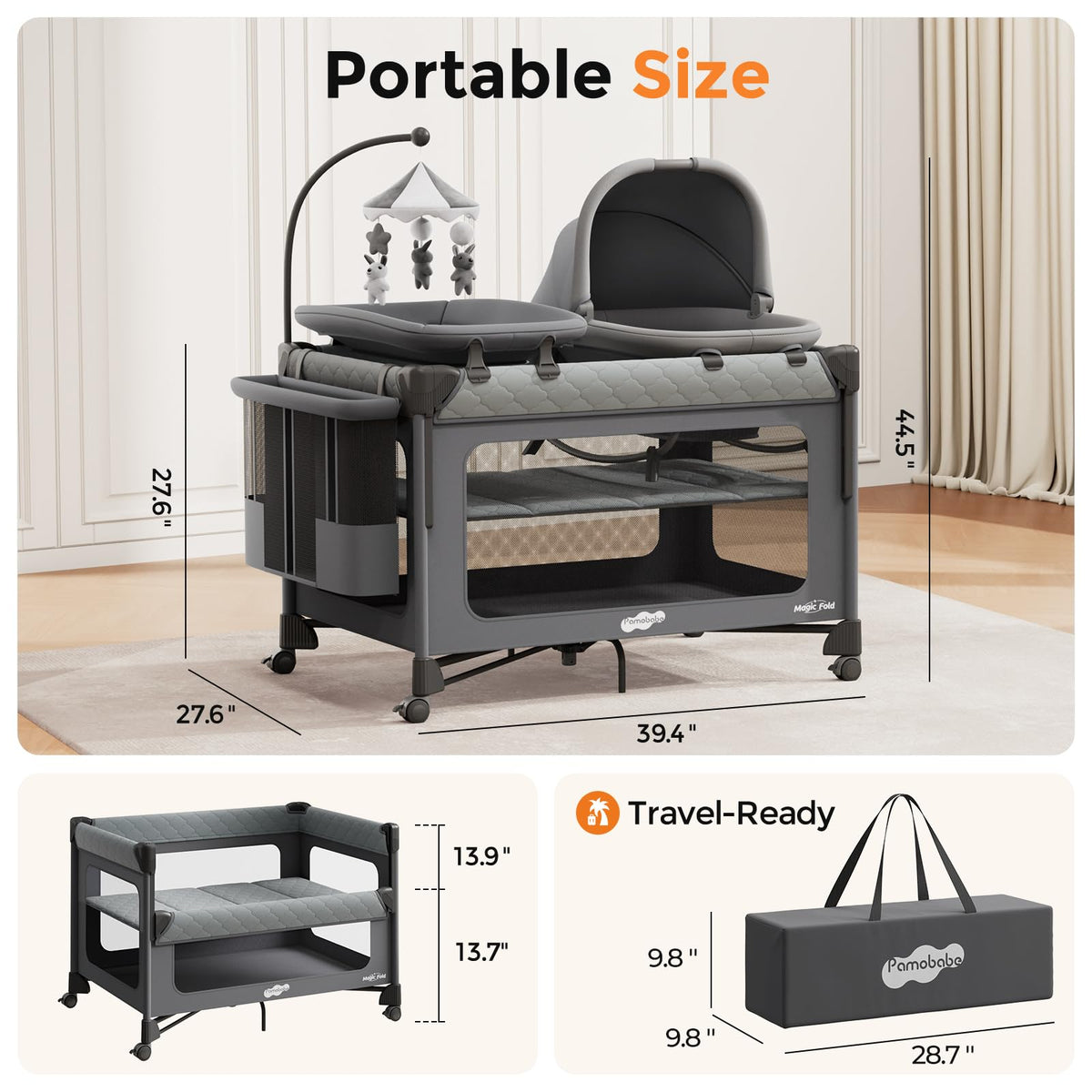 7 in 1 Pack and Play with Bassinet U51216