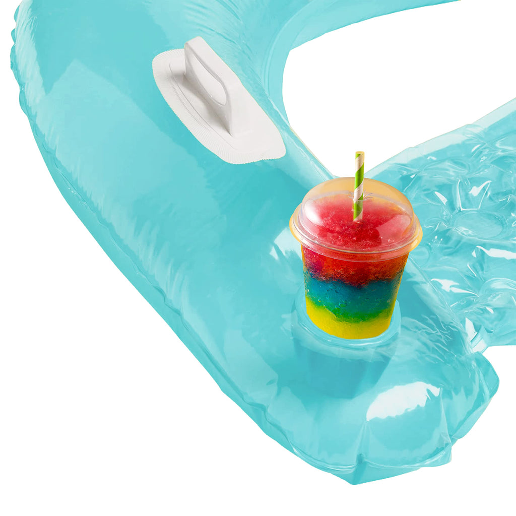 Inflatable Pool Chair Float 2 Pack with Drink & Phone Holder V106904