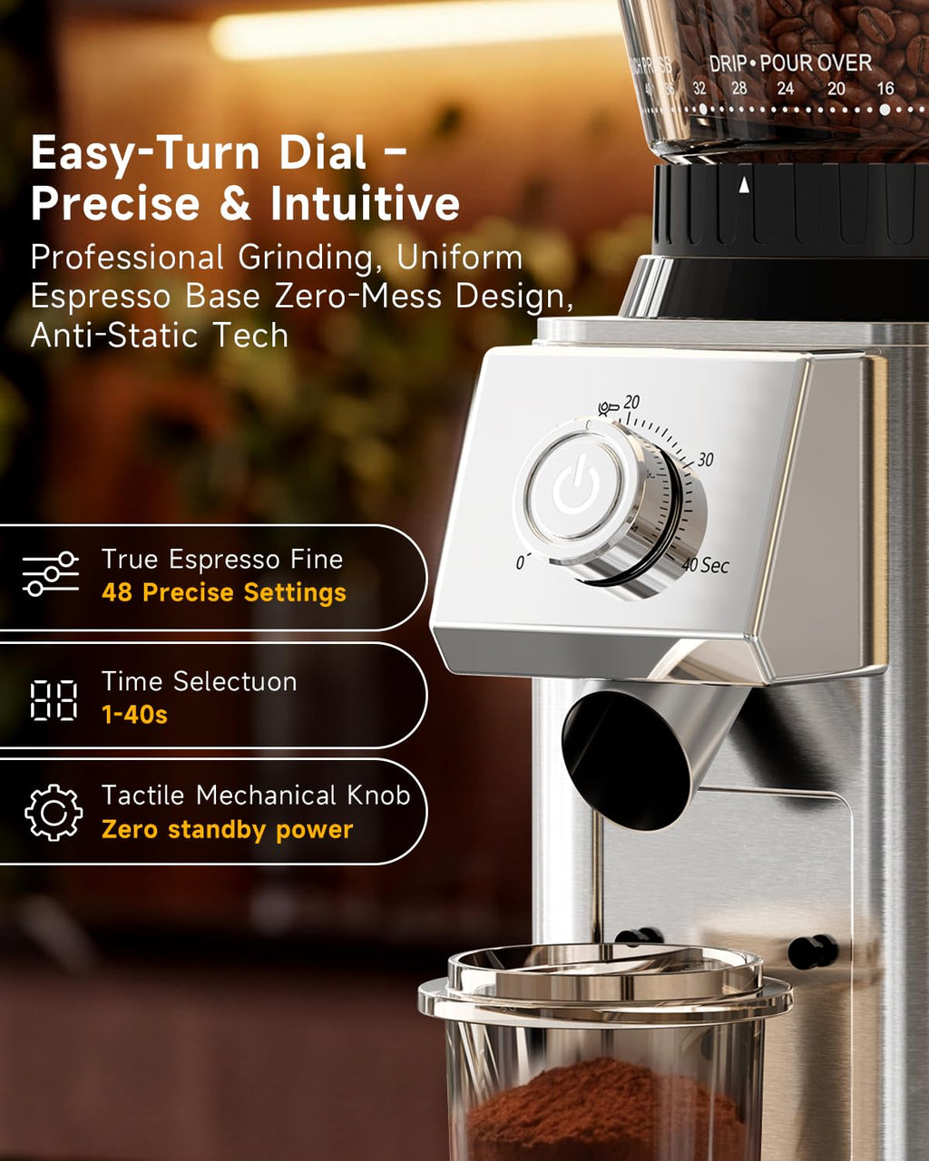 Conical Burr Espresso Grinder P222