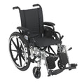 14 Inch Wheelchair with Desk Arms and Elevating Leg Rests K8999