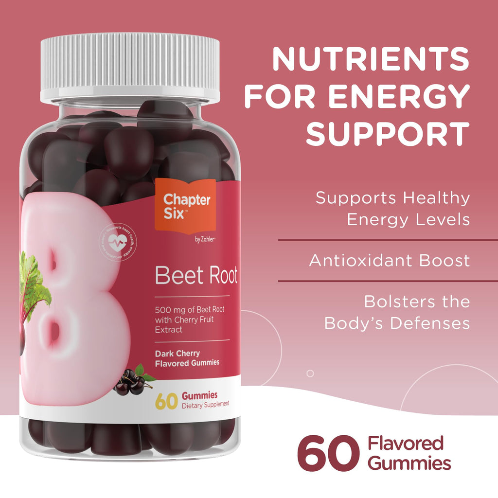 Beet Root 500 mg Cherry Gummies I22142