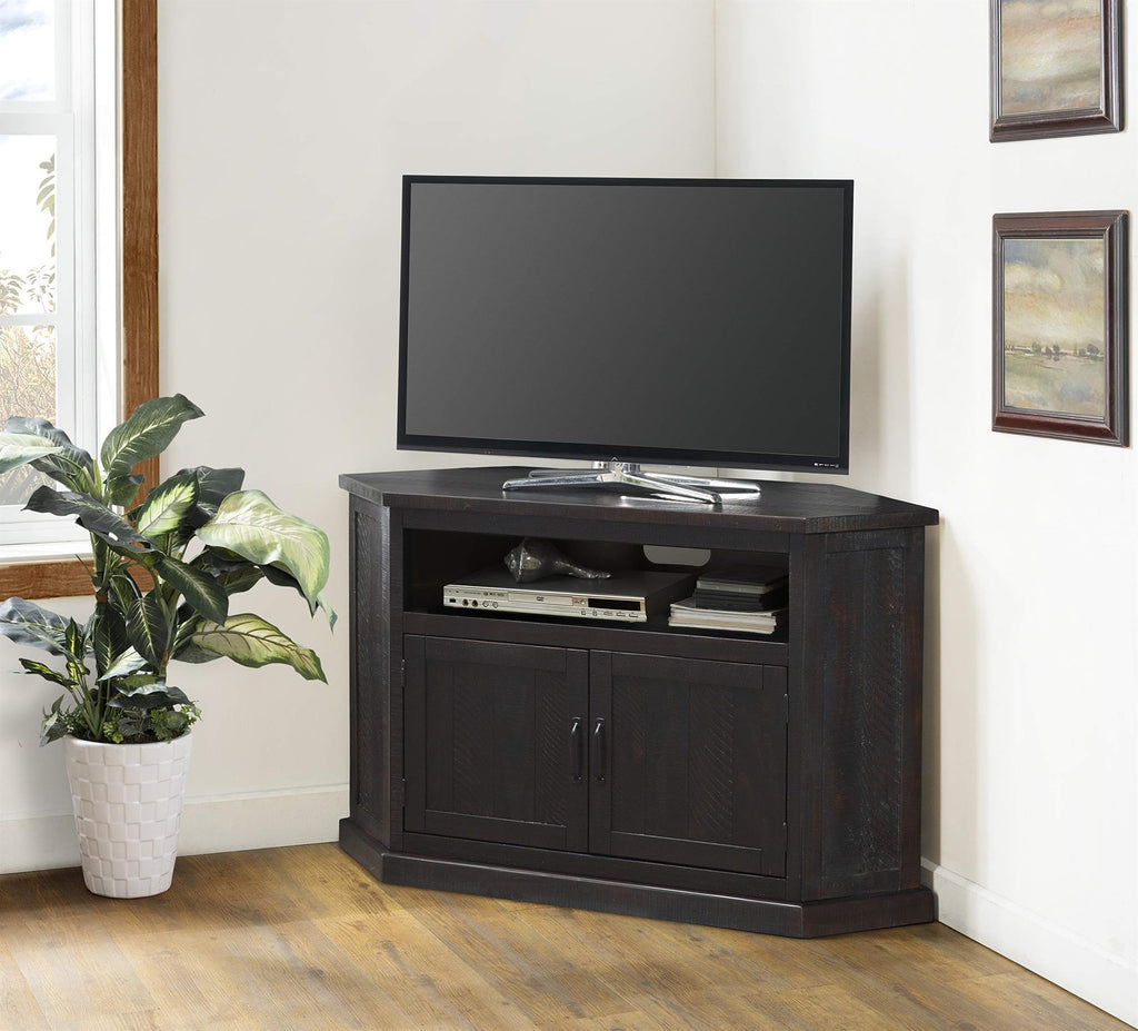 Solid Wood TV Stand with Cabinet Storage F29309
