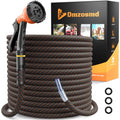 3/4" Flexible Non-Expandable Garden Hose with 10 Function Nozzle, 100ft P229321