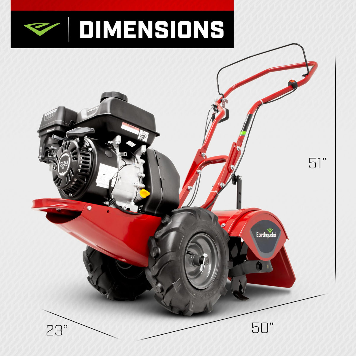 Rear Tine Tiller with 209cc Engine and Counter-Rotating Tines R269