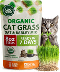 Organic Cat Grass Seeds 8oz Oat & Barley B987