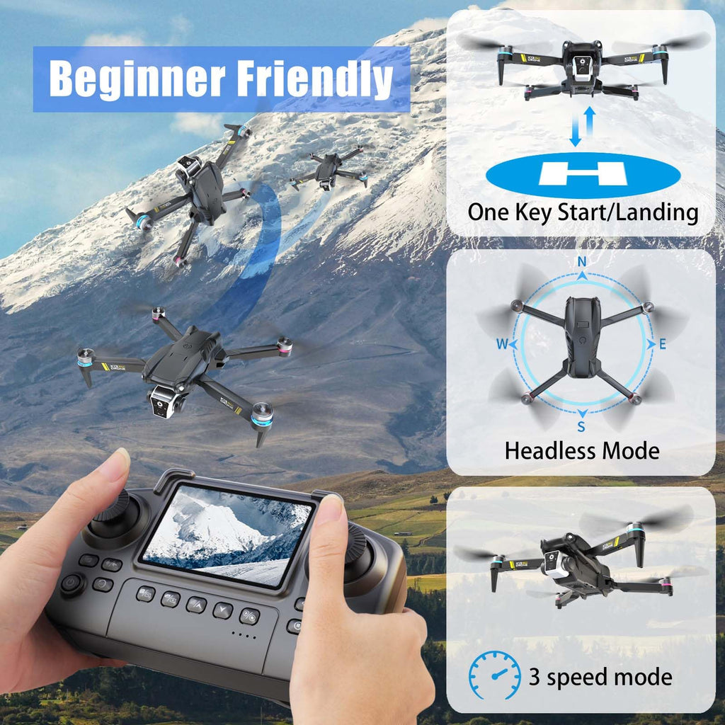 Brushless Drone with Camera, 2 Batteries V546300