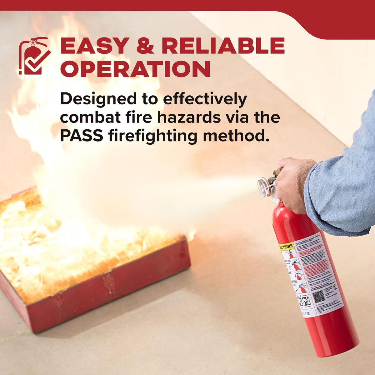 Fire Extinguisher 1-A:10-B:C 1 Pack U62457