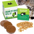 Organic Cat Grass Seed and Coco Coir Soil Disks 3 Pack Q50960