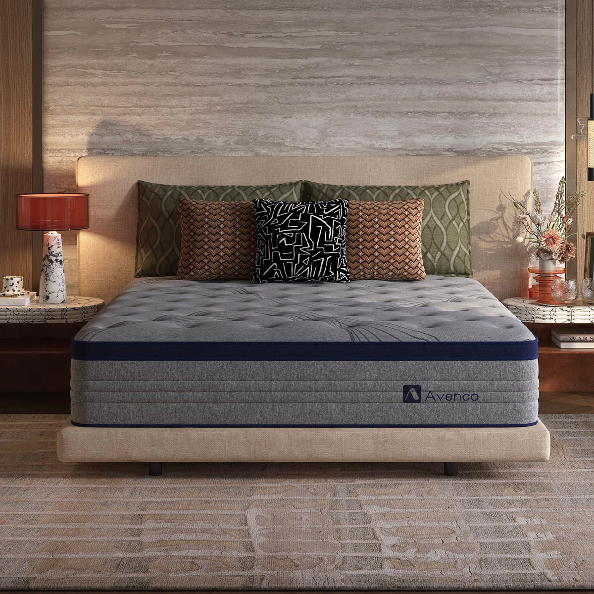 Queen 12 Inch Cooling Hybrid Mattress Z5029