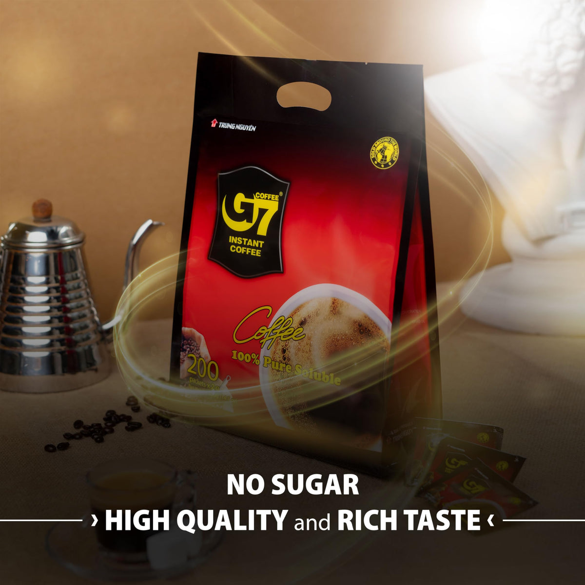 Pure Black and Cappucino Hazelnut Instant Coffee J471502