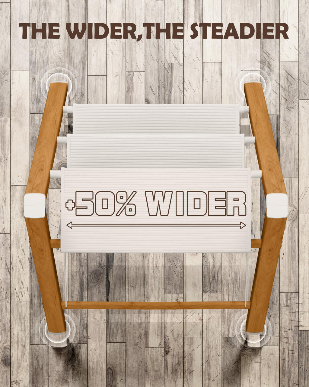 3 Step Stool with Anti-Slip Wide Pedal A127429