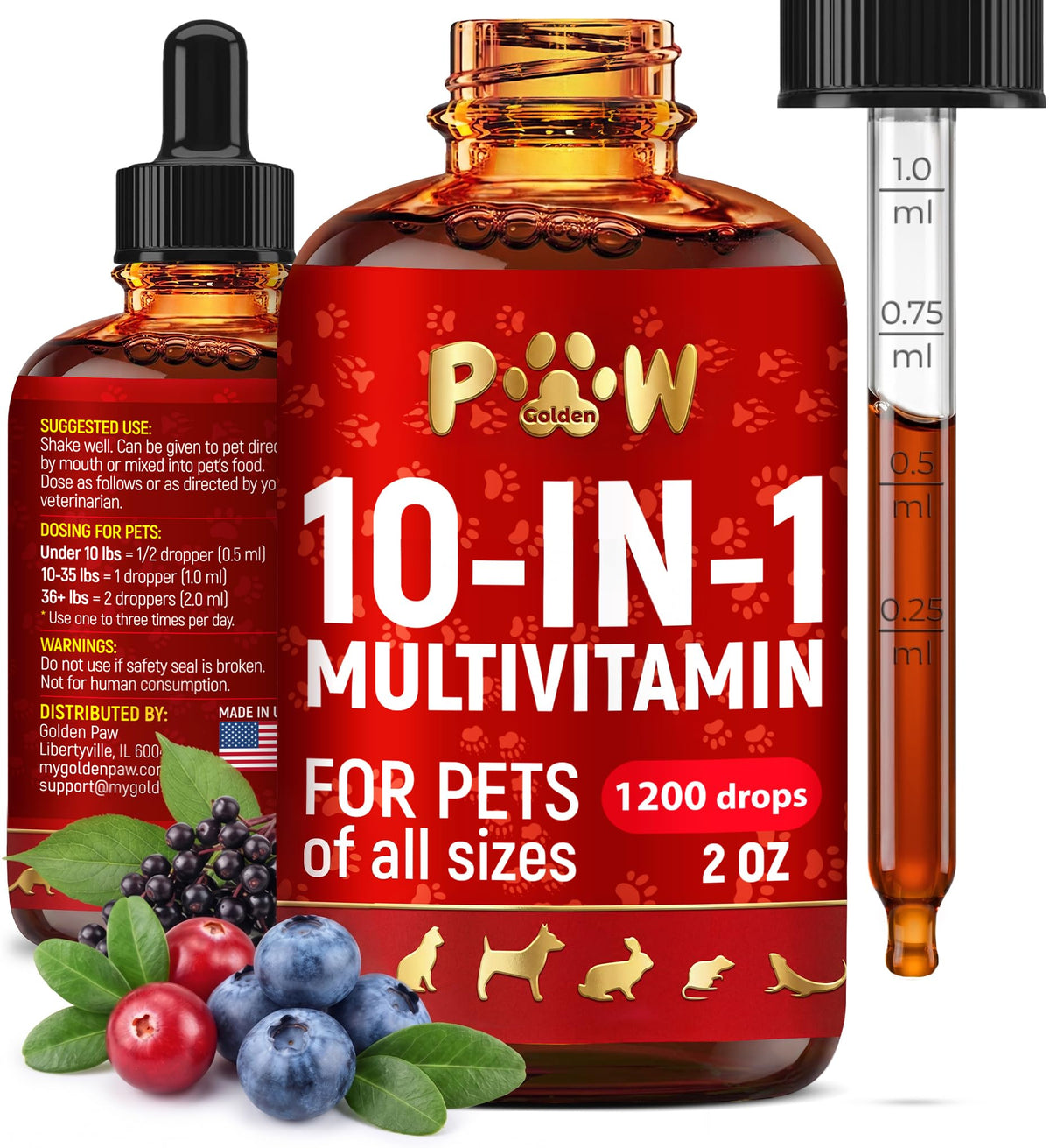 Liquid Multivitamin for Dogs and Cats 2 oz O5815