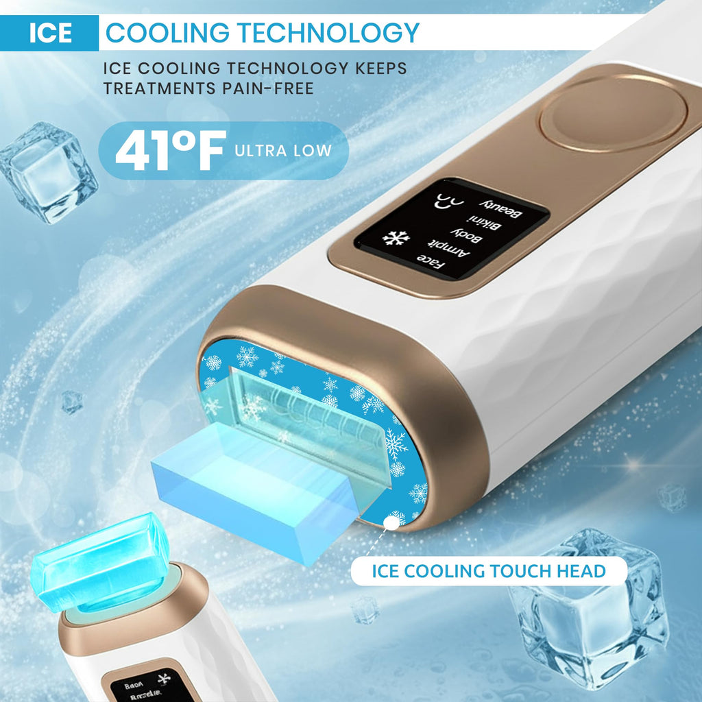 IPL Laser Hair Removal Device for Women & Men (White) N98001