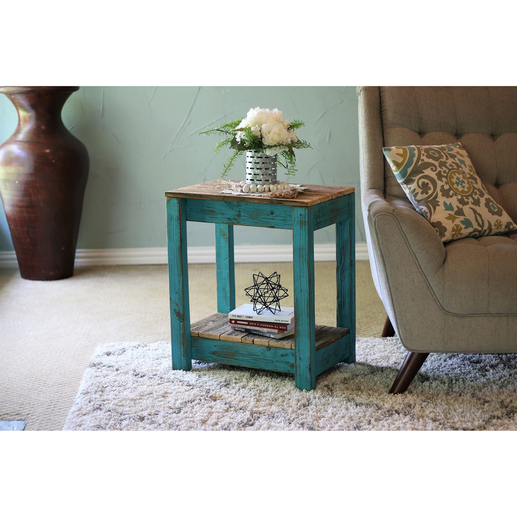 Turquoise Combo End Table L555333