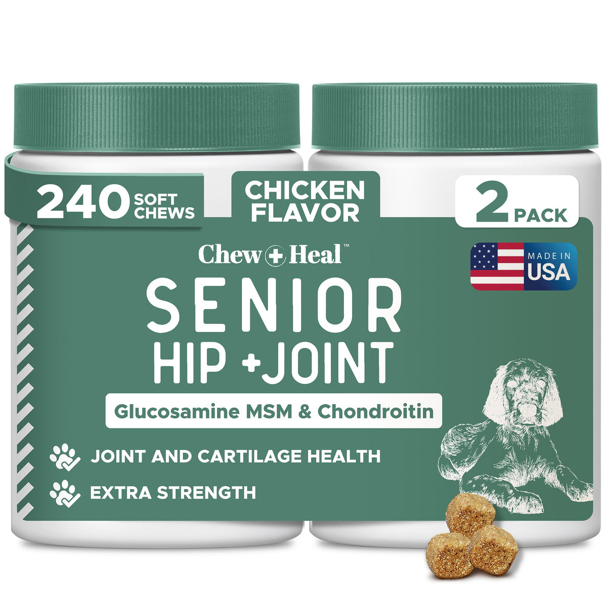 Glucosamine Chondroitin MSM Soft Chews for Dogs D336243