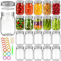 20 Pack 12oz Glass Mason Jars with Lids and Bands T4890
