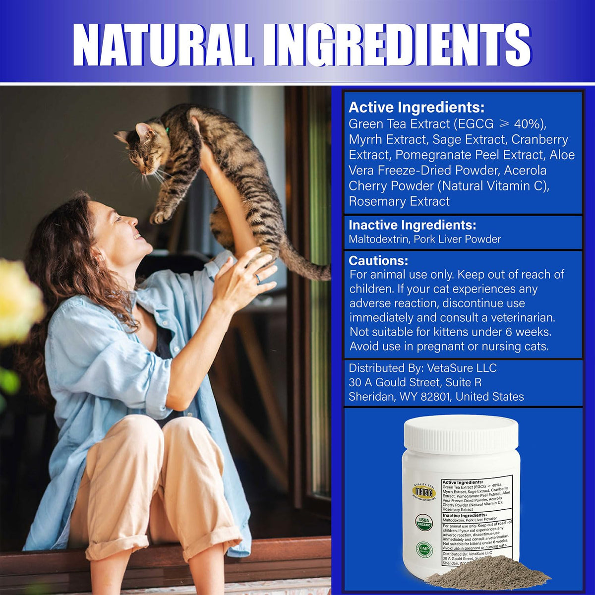 Natural Cat Dental Powder T2272
